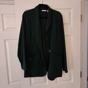 Susan Graver Dark Green Blazer, XL